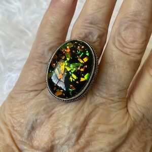 Doublet Opal Ring